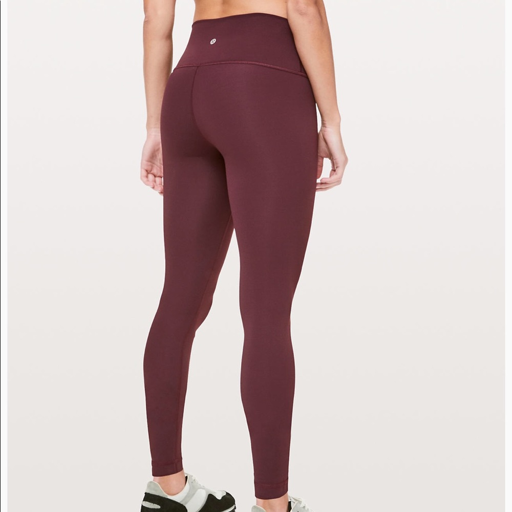 Marroon lululemon leggings